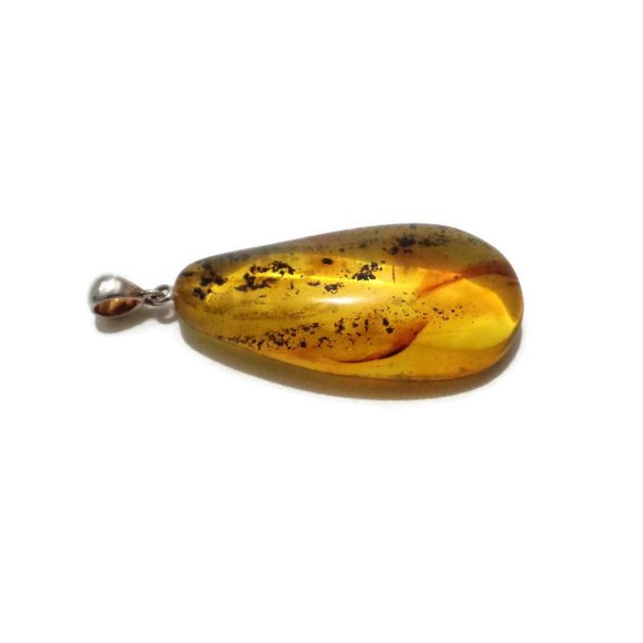 BALTIC Amber Pendant With Inclusion, 100% Real Natural Amber Pendant 9.1gr - Picture 3 of 9